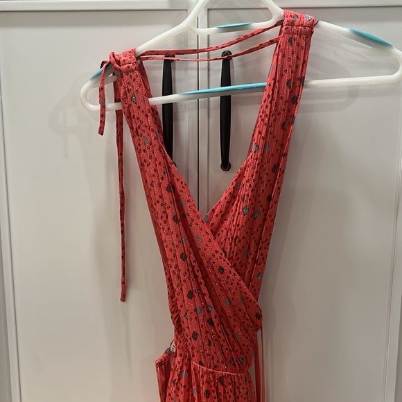 Ulla Johnson Karima Metallic Cutout Maxi Dress in Hibiscus - Picture 5 of 7